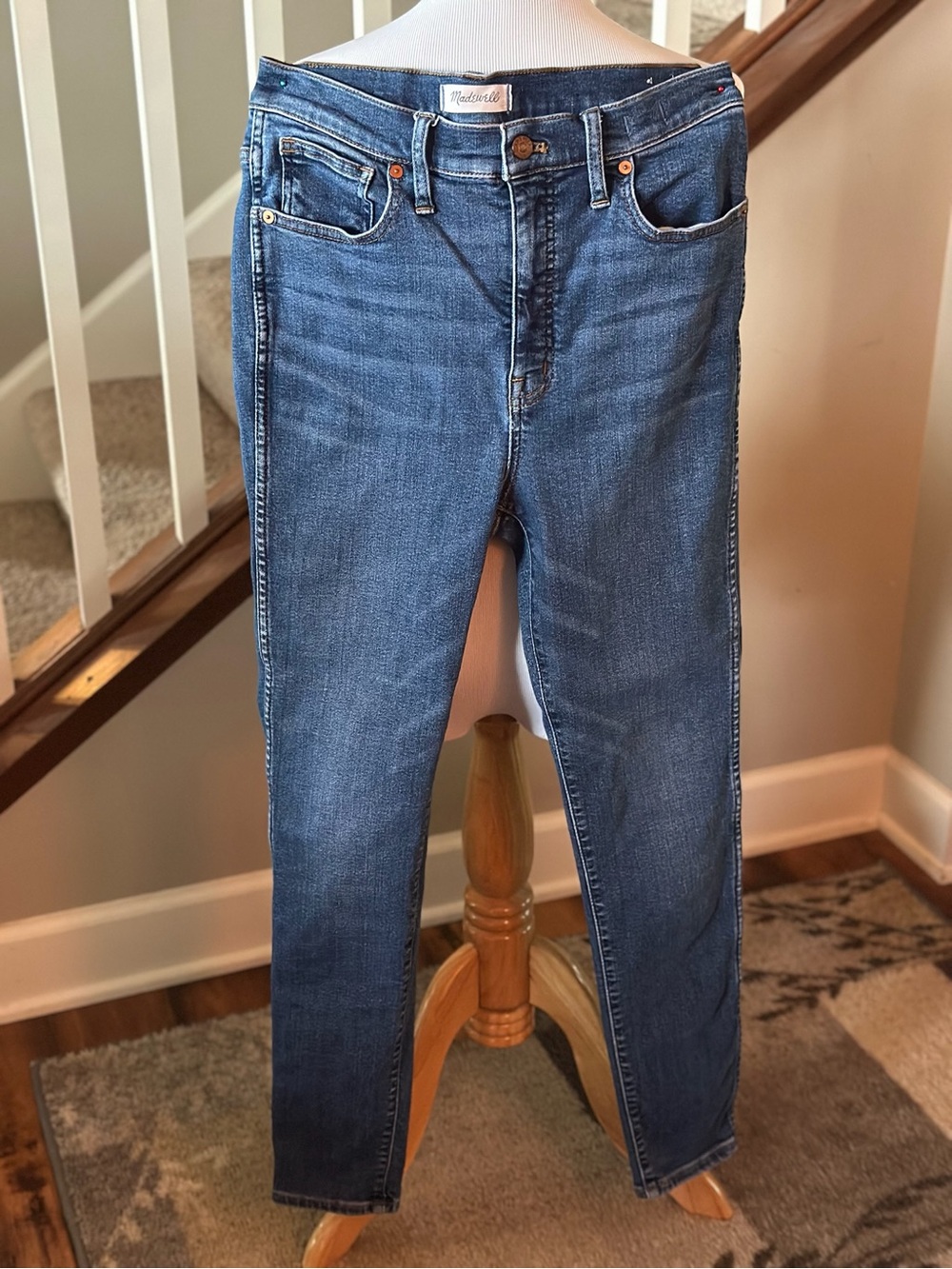 Madewell Skinny Jeans with 10” Rise in Indigo Blue Wash - N1010